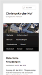 Mobile Screenshot of christuskirche-hof.de