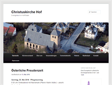 Tablet Screenshot of christuskirche-hof.de